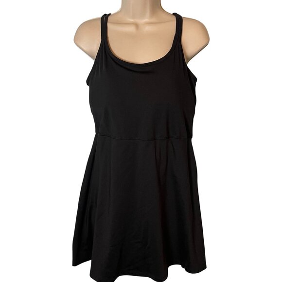 Madewell Dresses & Skirts - Madewell MWL Flex Cutout Athletic Dress Size XL Black Sporty Fitness Tennis Golf